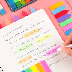 100 Waterproof Colored Sticky Notes Self Adhesive Pads for Planner Home Office