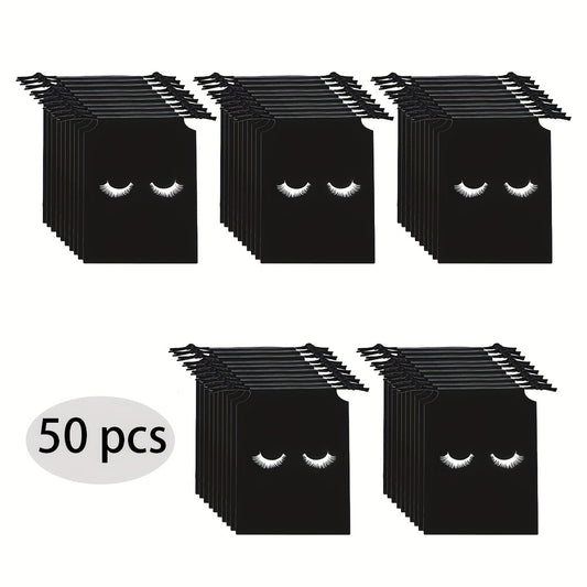 50pcs Reusable Eyelash Aftercare Bags with Drawstring