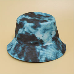 Colorful Tie Dye Bucket Hat Graffiti Hip Hop Fisherman Cap