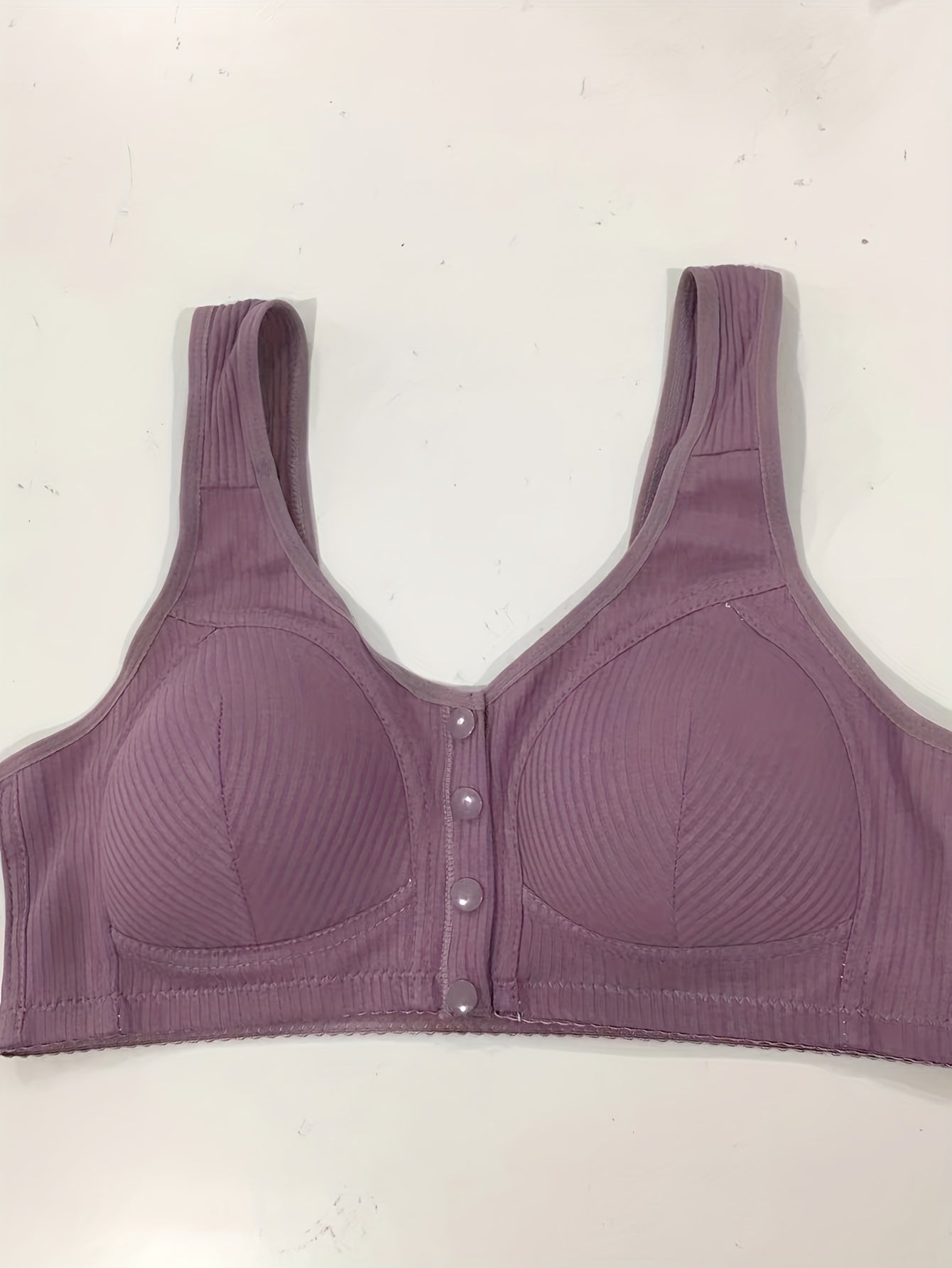 Plus Size Front Closure Wireless Comfort Bralette