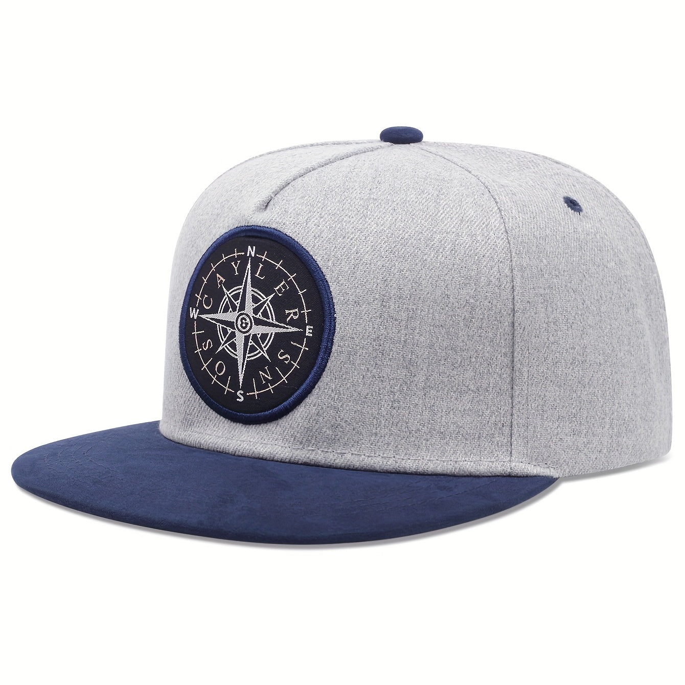 Compass Embroidery Patch Snapback Hat Vintage Baseball Cap
