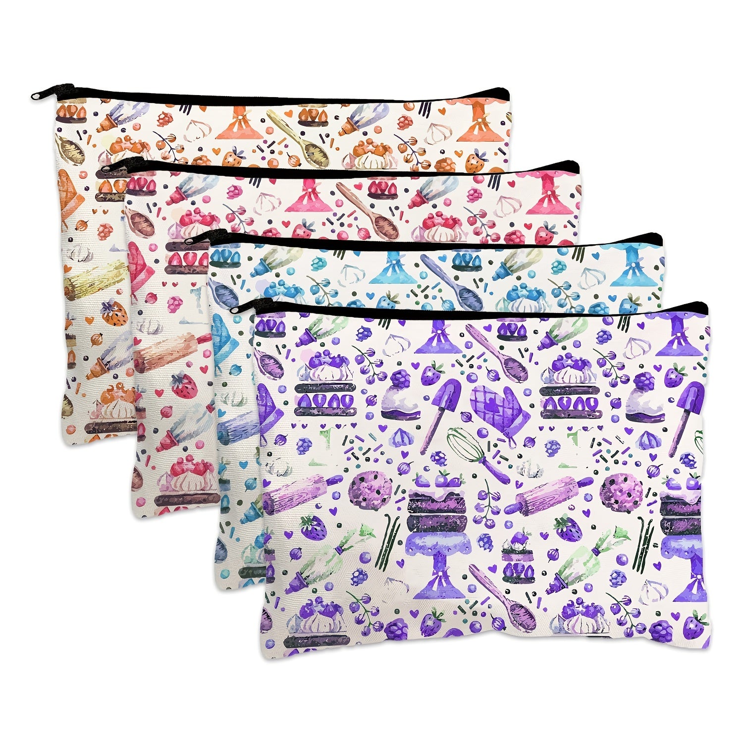 Strawberry Chocolate Dessert Makeup Bag Case For Sister - Birthday Gift