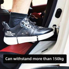Foldable Car Door Step Auxiliary Foot Pedal Safety Hammer