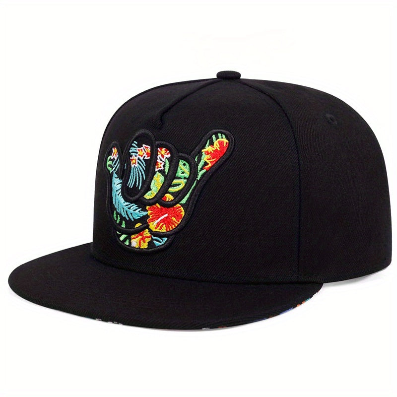 Finger Fist Embroidery Baseball Cap Hip Hop Sports Hat