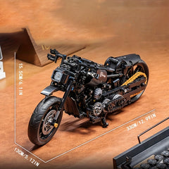1000 pcs Motorcycle Building Blocks Toy DIY Assembly High Difficulty Model
