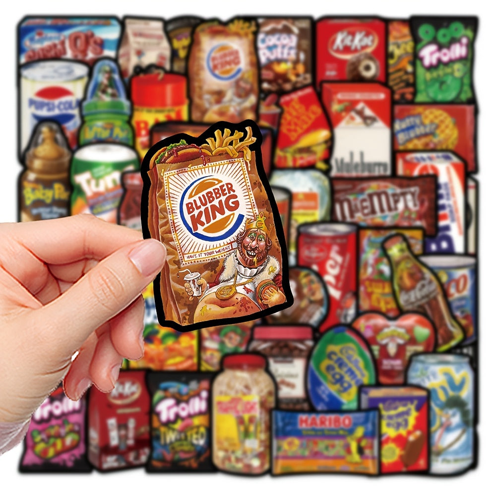 66pcs American Snack Stickers for DIY Decoration