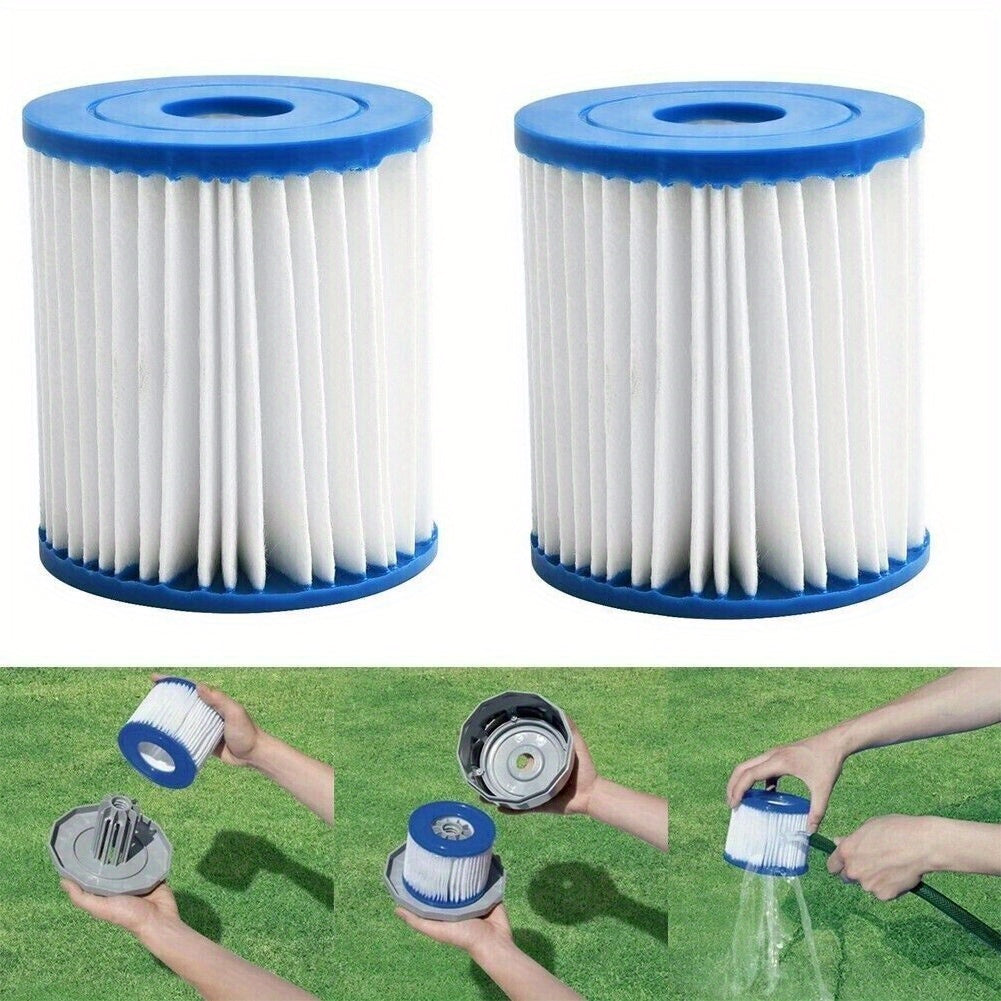 2pcs Inflatable Hot Spring Swimming Pool Filter Element