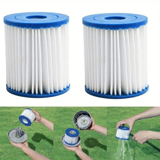2pcs Inflatable Hot Spring Swimming Pool Filter Element