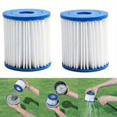 2pcs Inflatable Hot Spring Swimming Pool Filter Element