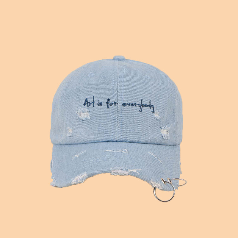 Men Adjustable Ring Denim Baseball Cap