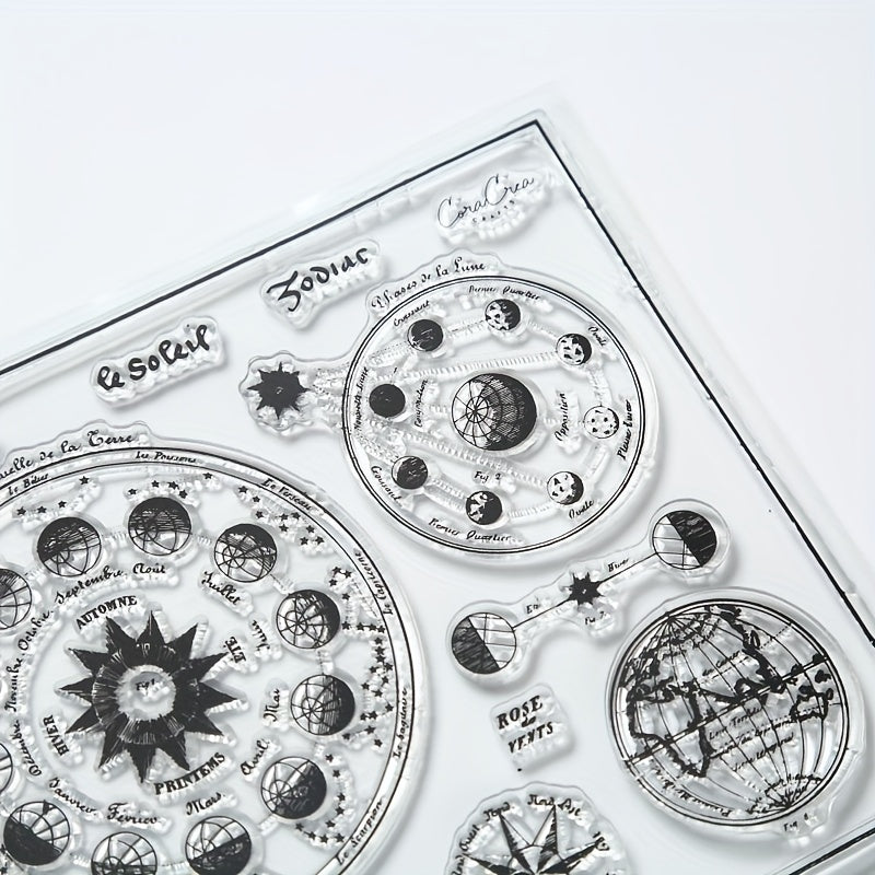 Cartoon Transparent Scrapbooking Stamp for Students Card Making