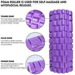 Yoga Foam Roller Deep Tissue Trigger Massage Roller 13.5inch