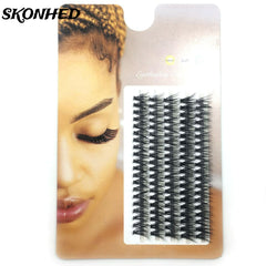 SKONHED 5Rows Individual Lashes Natural Soft Thick Cluster False Eyelashes