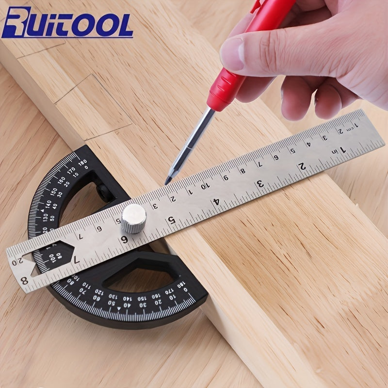 Adjustable Square Angle Measure Metric inch Right Protractor Tools
