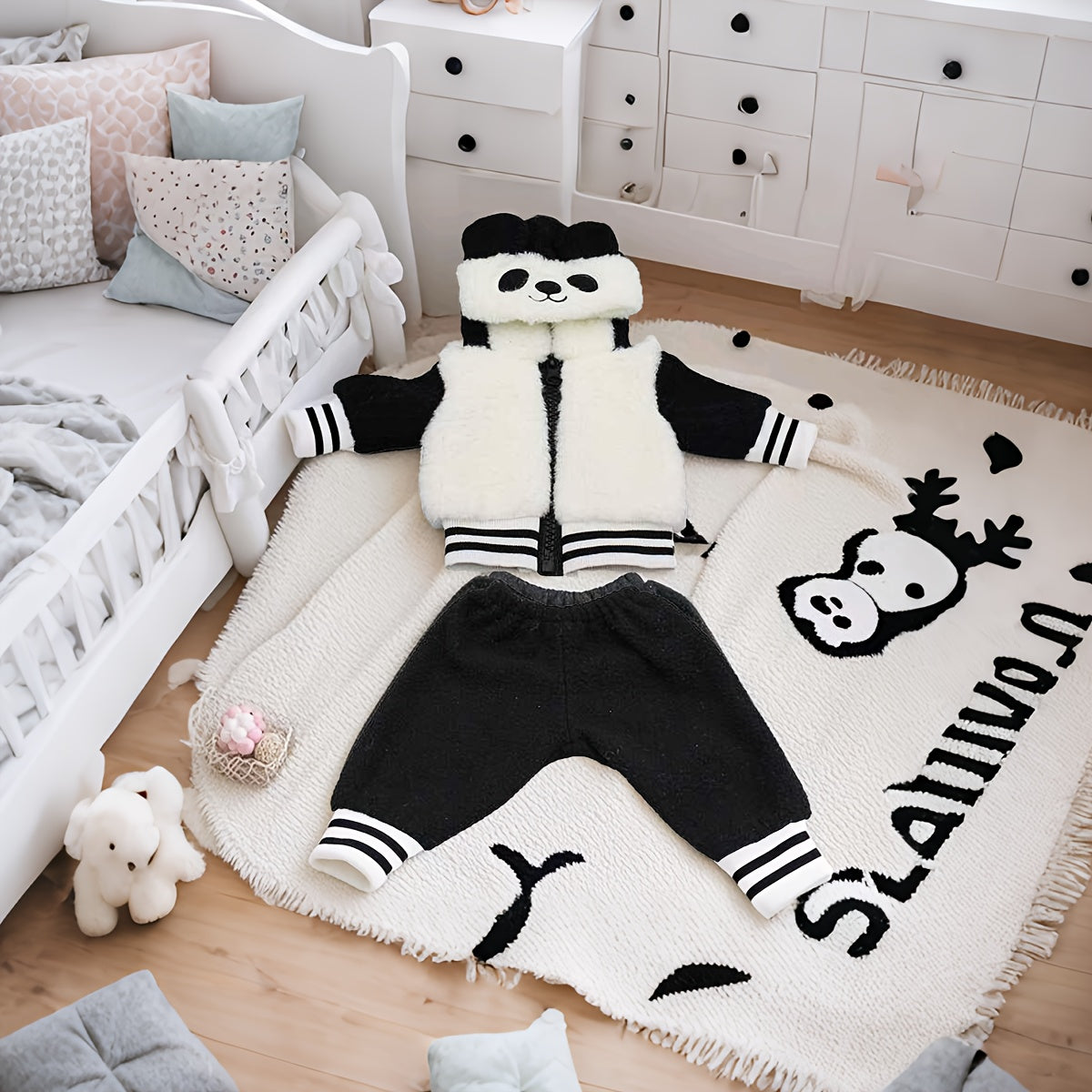 2pcs Panda Doll Outfit for 36 Dolls 14 18 Reborn Dolls Baby Doll Gift