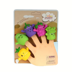 5pcs Finger Puppet Toy Set Hand Puppet Toys for Christmas and Birthday