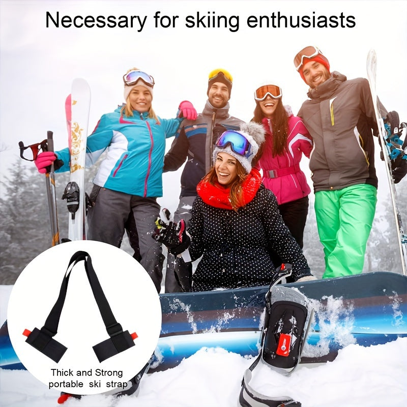 Skiing Bandage Portable Ski Snowboard Sled Fixed Strap Ski Equipment