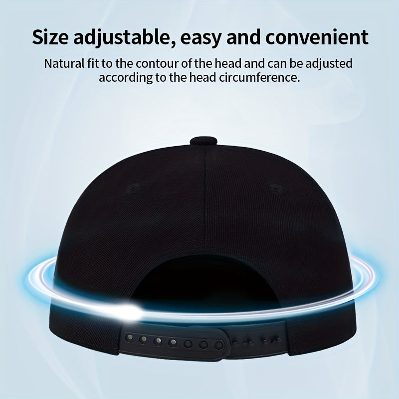 Unisex Sunshade Adjustable Baseball Cap with Letter Pattern