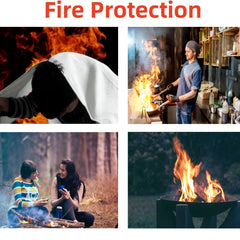 Fire Blanket Large 149 35x149 Hooks & Gloves Emergency Flame Retardant Blanket