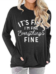 Women's Letter Print Long Sleeve T Shirt