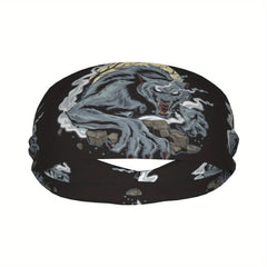 Werewolf Unisex Sports Headband - Sweat Wicking Stretchy Polyester