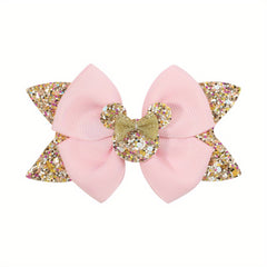Polka Dot Bow Hair Clips for Girls