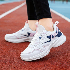 Waterproof Faux Leather Sports Shoes Non Slip Thick Bottom