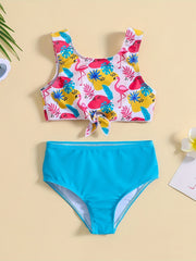 Toddler Girls Flamingo Top Briefs Set Summer Clothes Gift