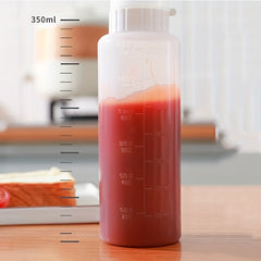 Squeezable Condiment Bottle 5-Hole Sauce Bottle for Salad Tomato Sauce Honey