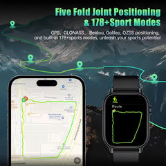 GPS Smart Watch 5 HD Display Altitude Air Pressure Stopwatch 170 Sports M