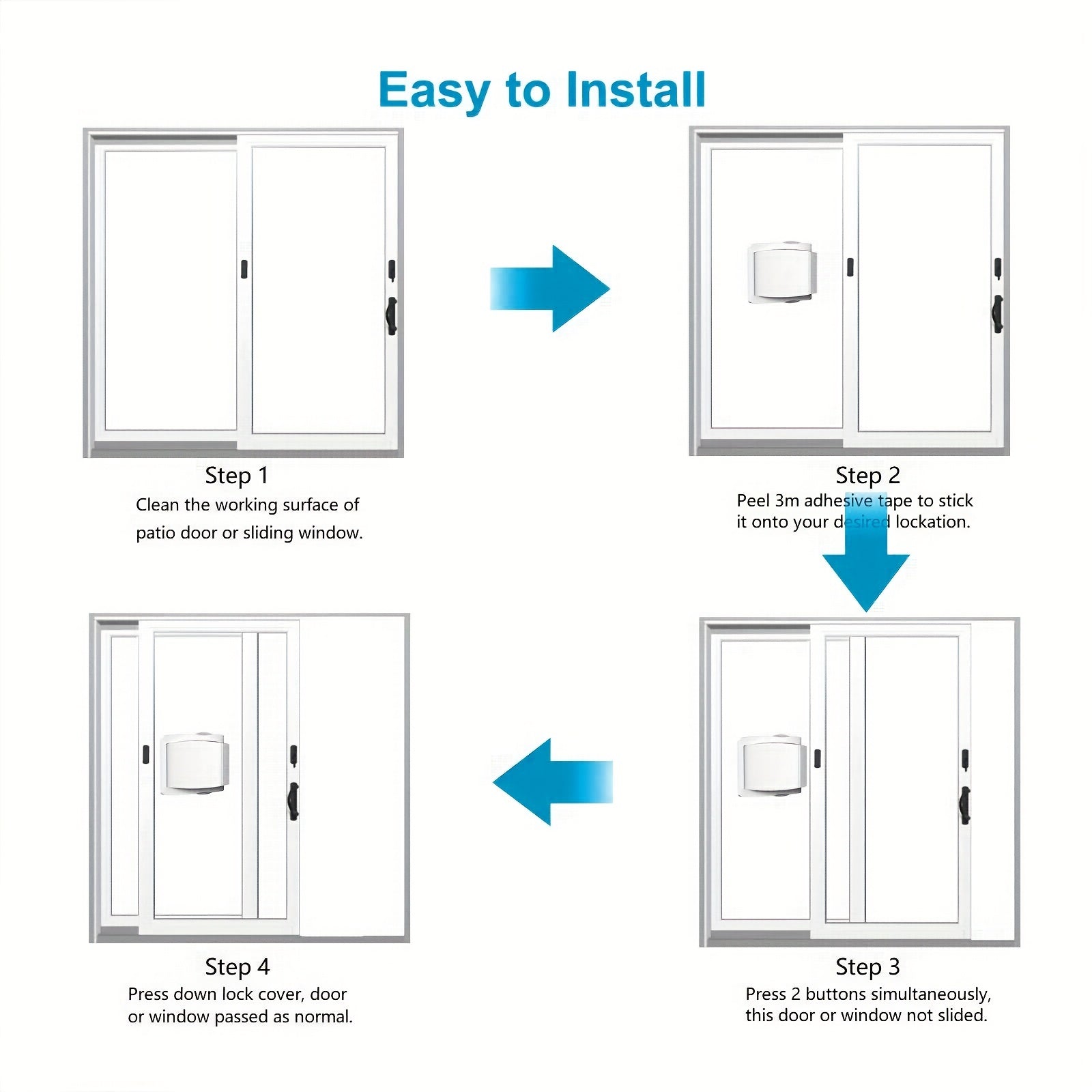 Baby Safety Lock Moving Door Lock Baby Fall Prevention
