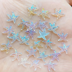 Mixed Mini Starfish Resin Figurine Crafts Ornament Set Ages 14