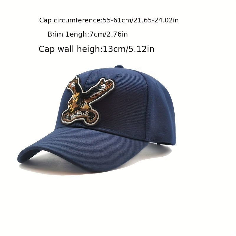 Eagle Embroidery Baseball Cap Unisex Hip Hop Sun Hat Adjustable