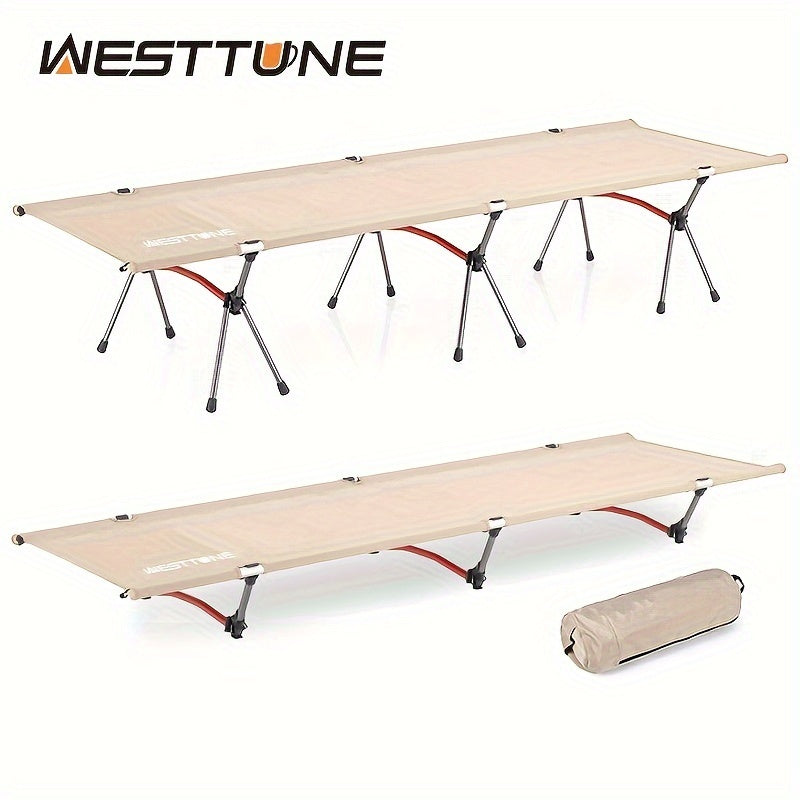 WESTTUNE Portable Folding Bed Ultralight Aluminum Alloy Bed For Outdoor Travel
