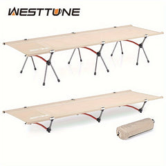 WESTTUNE Portable Folding Bed Ultralight Aluminum Alloy Bed For Outdoor Travel