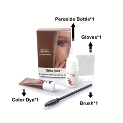 Waterproof Eyebrow Dye Kit Semi Permanent Coloring Cream