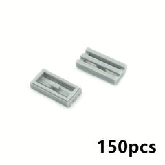 150pcs 1x2 Thin Building Blocks Sewer Cover DIY Brick Acc