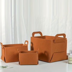 Collapsible Storage Basket with Carry Handles - Ideal for Camping Office Bedroom