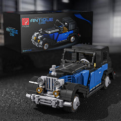 309pcs Retro Car Model Building Blocks with Display Box