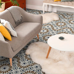 10pcs Boho Floor Sticker Self Adhesive Tile Home Decor Kitchen Bathroom