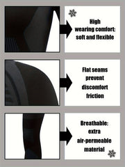 2pcs Thermal Underwear Set Long Sleeve Warm Top & Leggings for Women