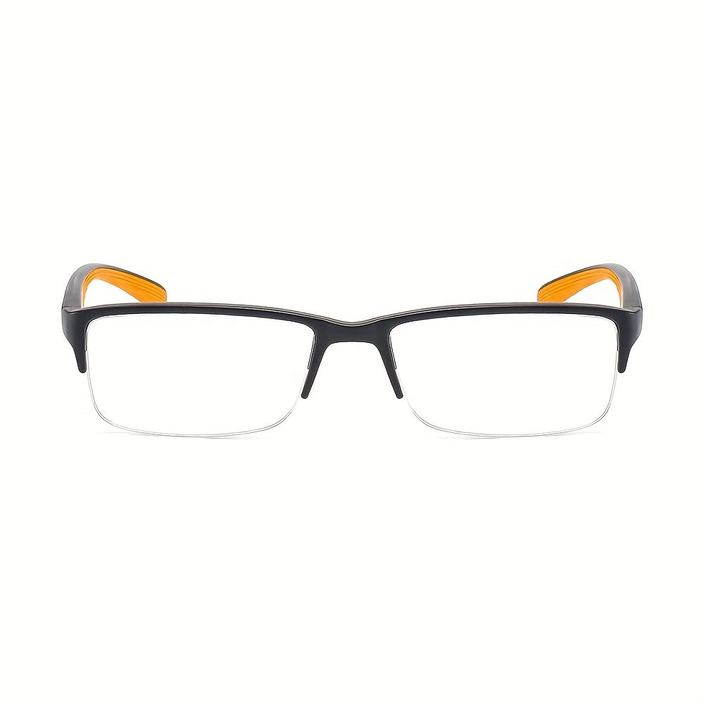 Half Frame Dual Color PC Men's Glasses
