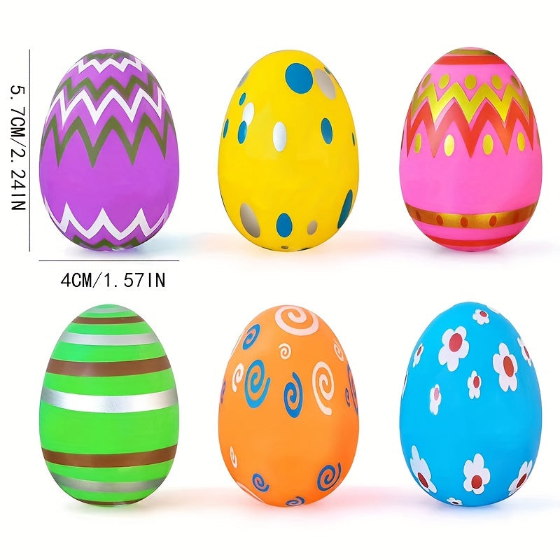 24pcs Random Pattern Easter Egg Ball Small Gift for Kids