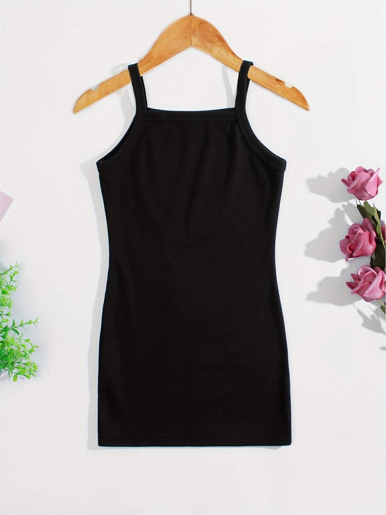 Girl's 3 Piece Ribbed Knit Short Dresses