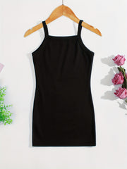 Girl's 3 Piece Ribbed Knit Short Dresses