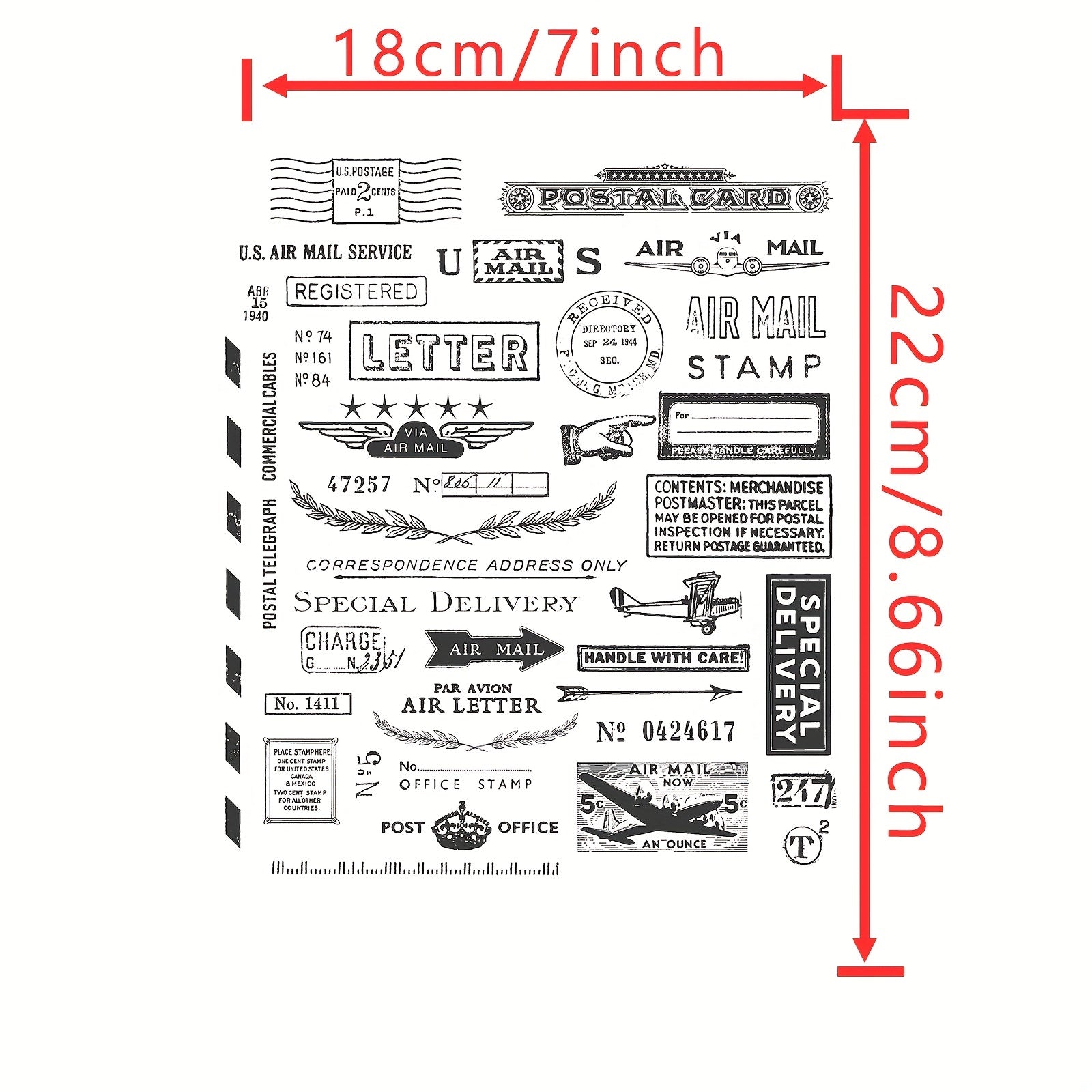 Long History Stamps Scrapbook Paper Craft Album Card Punch Stamps