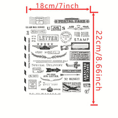 Long History Stamps Scrapbook Paper Craft Album Card Punch Stamps