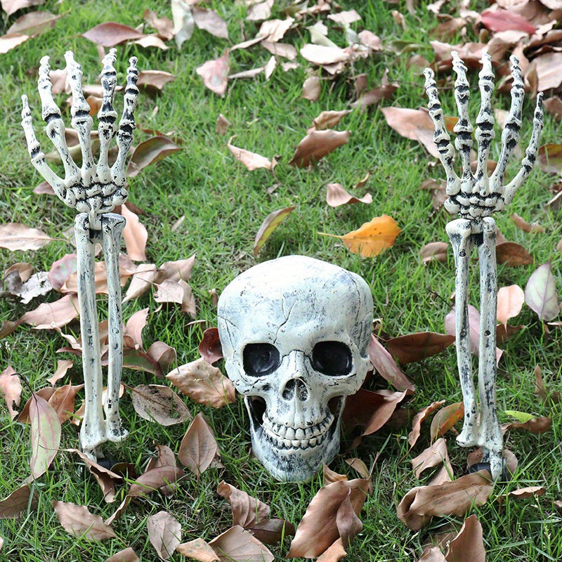 Halloween Simulation Skull Human Arm Haunted House Decor