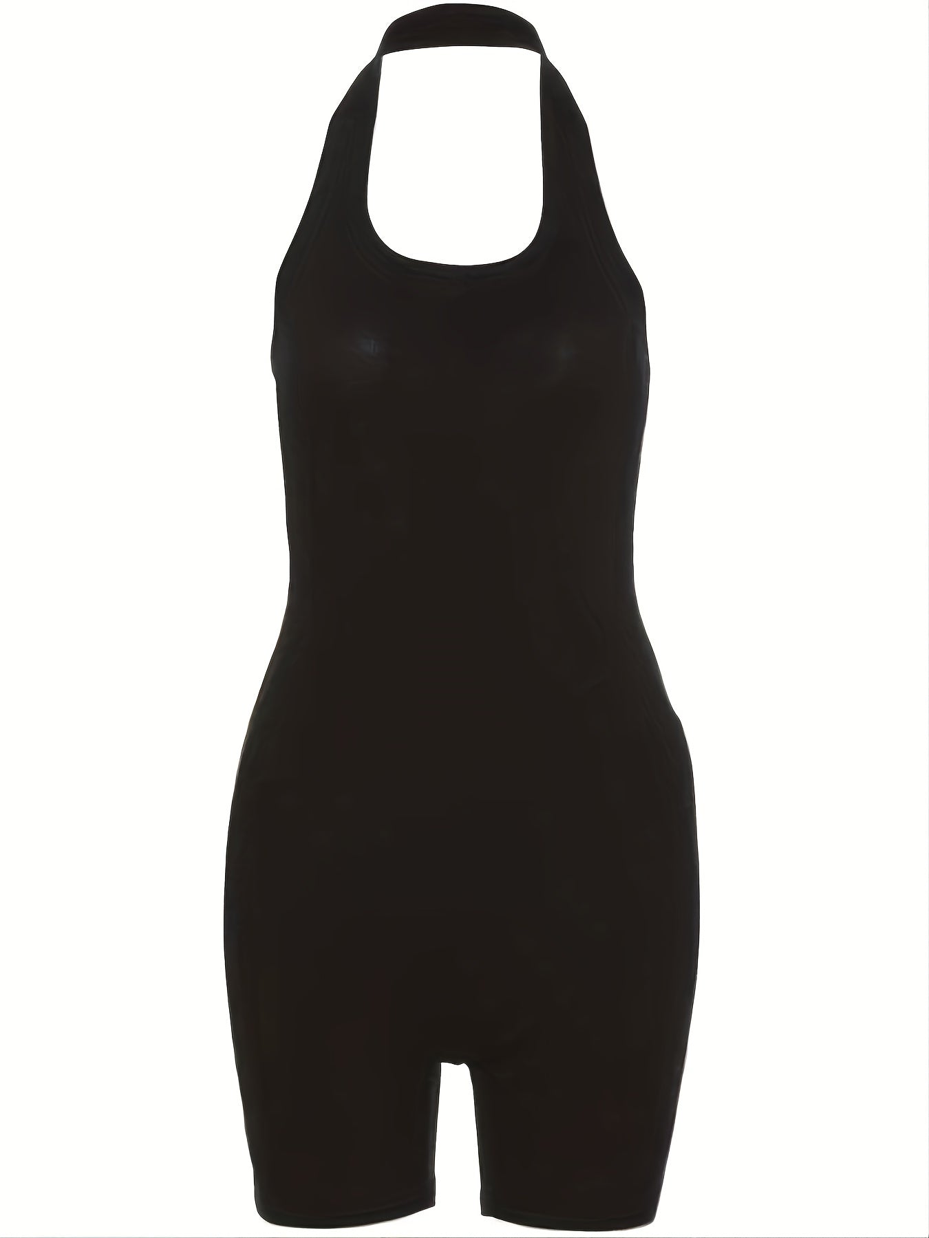 Women's Slim Halter Neck Romper Jumpsuit