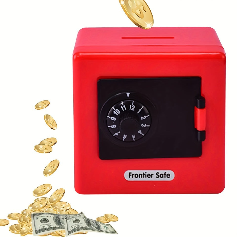 Mini Safe Piggy Bank Cartoon Deposit Bank Money Saving Box For Kids